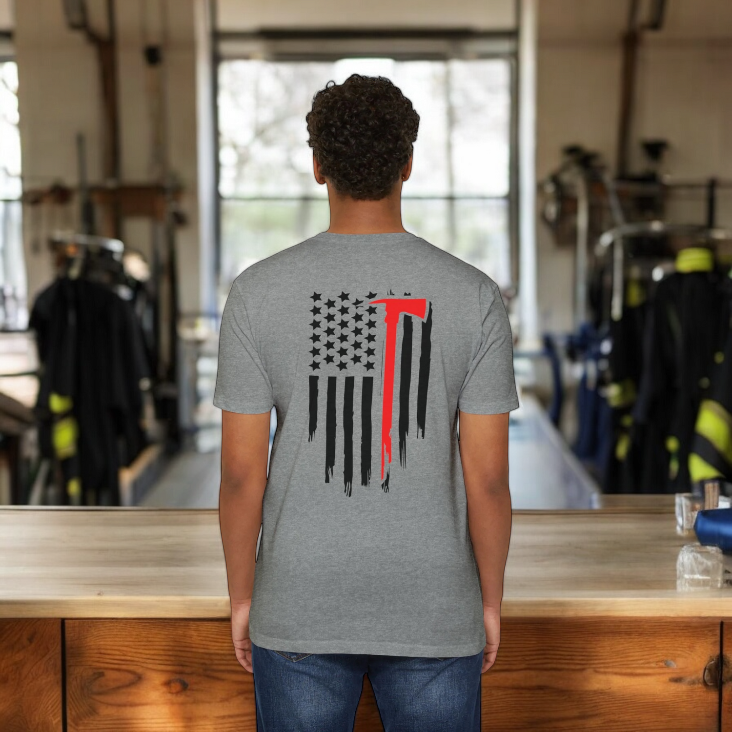 Firefighters Flag T-Shirt